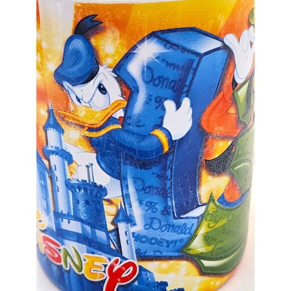 MUG-DISNEY-JERRY LEIGH DESIGN-2013-Disney Parks-Pluto-Mickey-Donald-Goofy-16 OZ - Picture 14 of 16